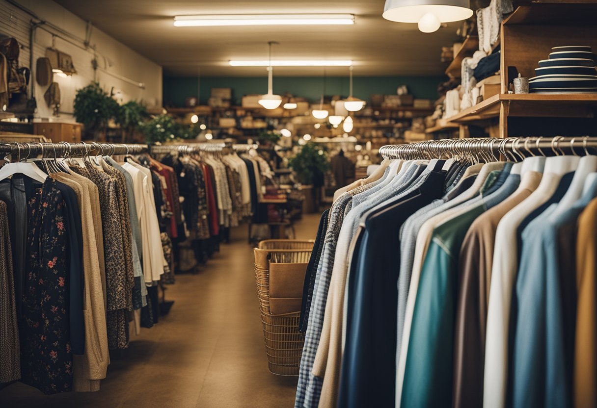 Racks of vintage clothing, shelves of retro home decor, and bins of unique accessories fill the eclectic space of the best Portland thrift stores