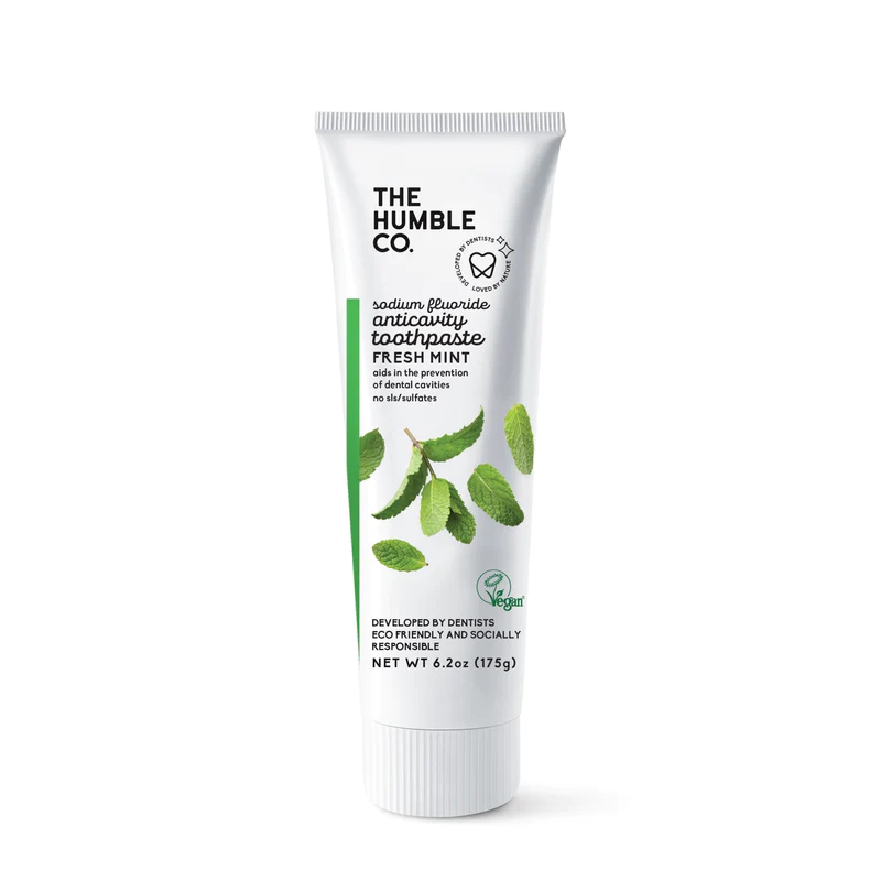 Natural Toothpaste – Fresh Mint with fluoride by The Humble Co.