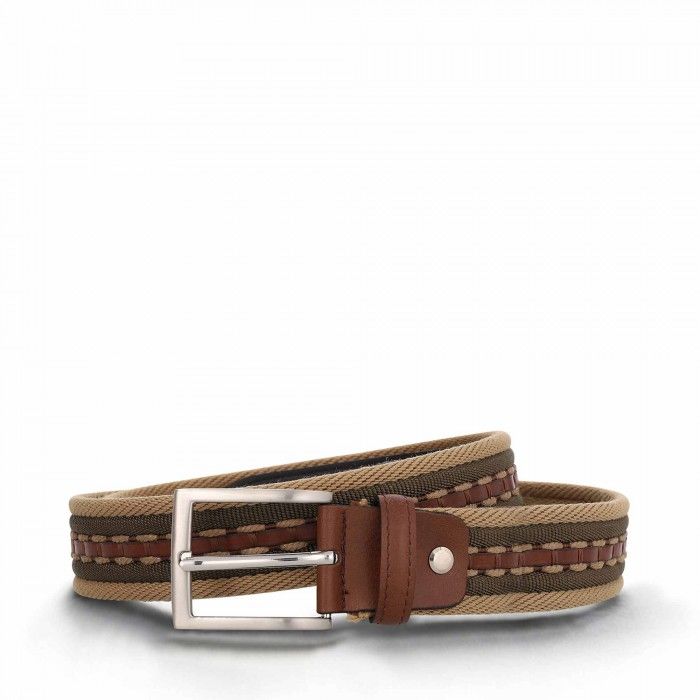 mens elegant belt with square buckle crafted from vegan leather 