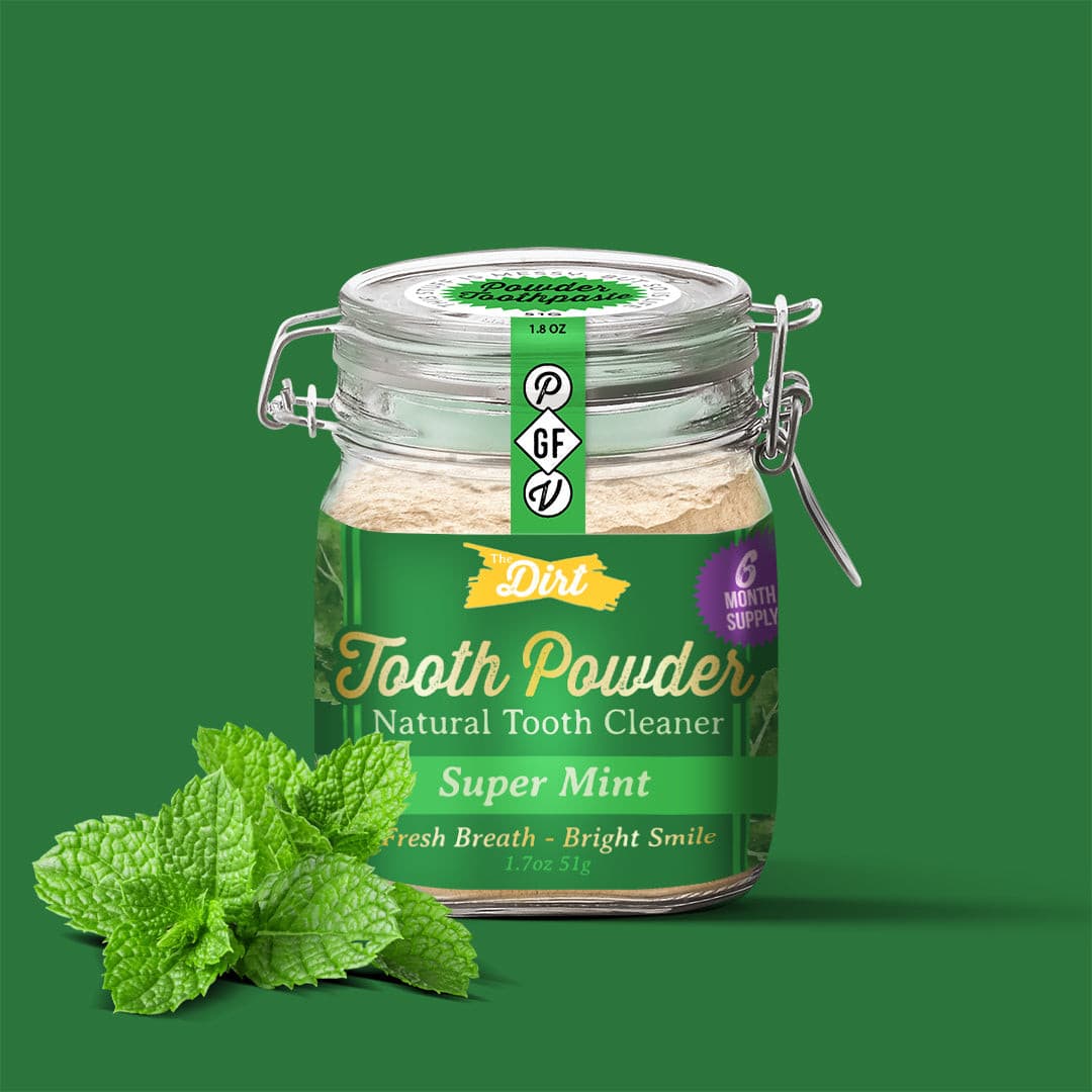 Tooth Powder Flouride Free by The Dirt. Embracing the best zero waste toothpaste brands