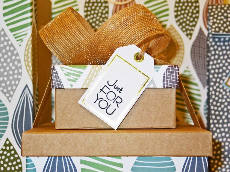 wrapped present emphasizing zero waste gift ideas