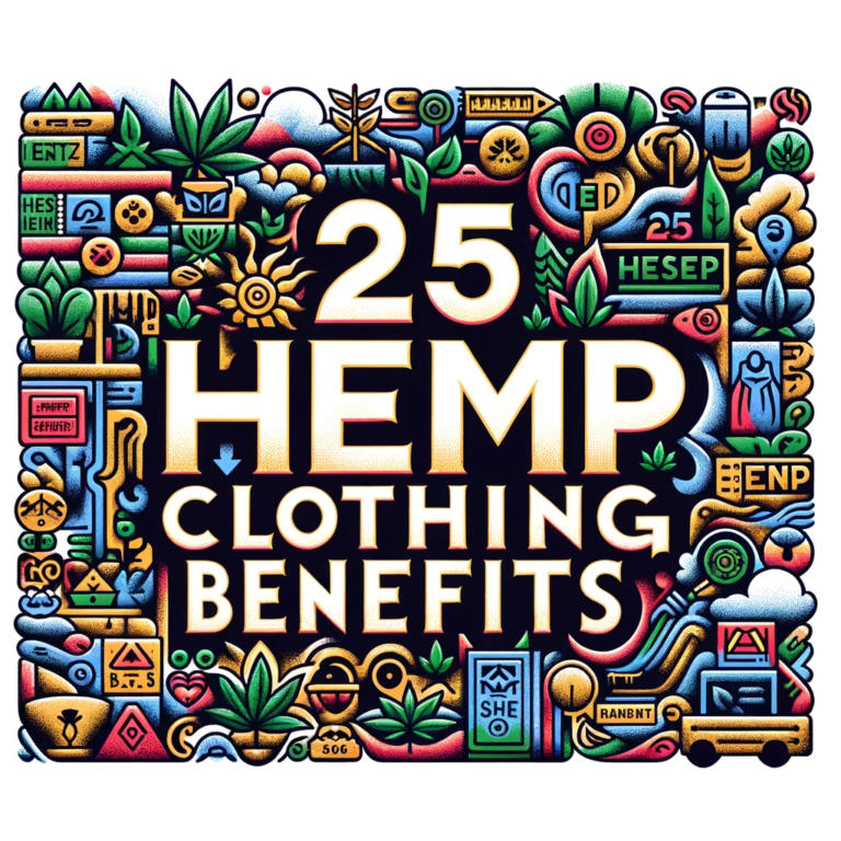 photo stating 25 hemp clothing benefits