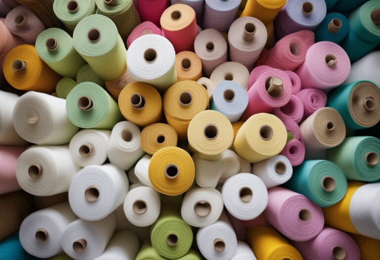 assortment of fabrics - rayon and cotton